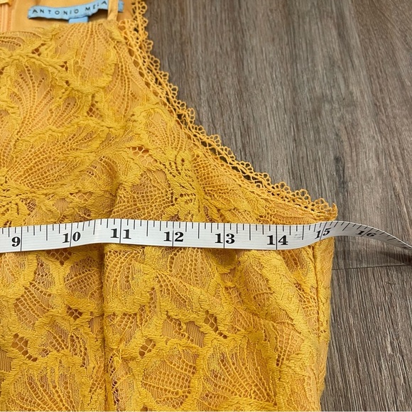Antonio Melani Yellow Lace Midi Dress Women’s 4 Spring Summer Classic Colorful - Picture 7 of 10
